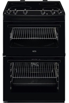 AEG CCX6501ACB 60cm Black Double Oven Electric Cooker