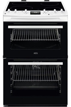 AEG CCX6501ACW 60cm White Double Oven Electric Cooker