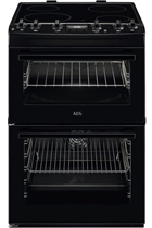 AEG CCX6540ACB 60cm Black Double Oven Electric Cooker