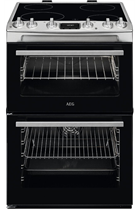 AEG CCX6540ACM 60cm Stainless Steel Double Oven Electric Cooker