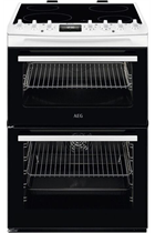 AEG CCX6740ACW 60cm White Double Oven Electric Cooker