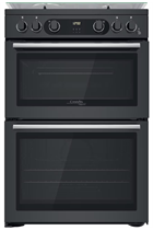 Hotpoint CD67G0C2CA 60cm Grey Double Oven Gas Cooker 