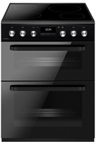 CDA CFC631BL 60cm Black Double Oven Electric Cooker