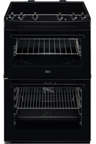 AEG CIX6500ABB 60cm Black Double Oven Induction Electric Cooker 