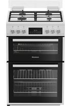 Blomberg GGRN655W 60cm White Double Oven Gas Cooker