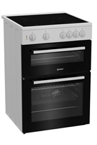 Indesit IT60V9KMWUK 60cm White Twin Cavity Electric Cooker