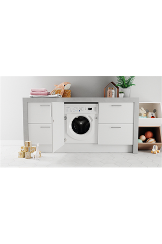 Indesit BIWDIL75148UK Integrated White 7kg/5kg 1400 Spin Washer Dryer 