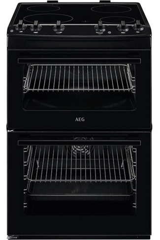 AEG CCX6501ACB 60cm Black Double Oven Electric Cooker