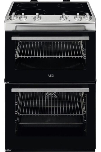 AEG CCX6501ACM 60cm Stainless Steel Double Oven Electric Cooker