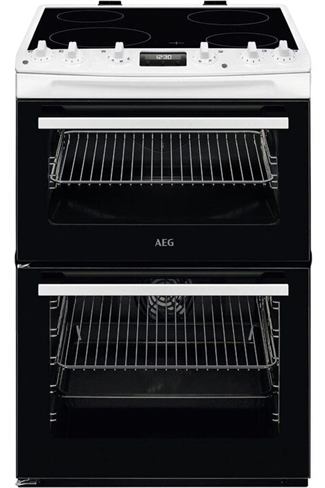 AEG CCX6501ACW 60cm White Double Oven Electric Cooker