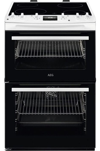 AEG CCX6540ACW 60cm White Double Oven Electric Cooker