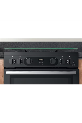 Hotpoint CD67G0C2CA 60cm Grey Double Oven Gas Cooker 