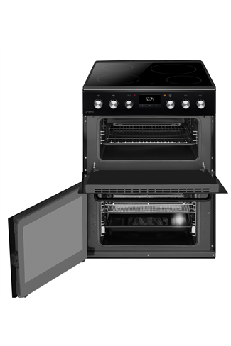 CDA CFC631BL 60cm Black Double Oven Electric Cooker