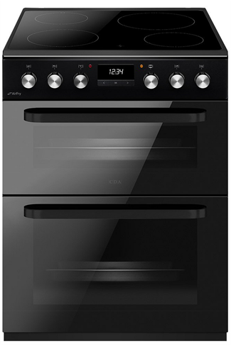 CDA CFC631BL 60cm Black Double Oven Electric Cooker