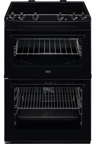 AEG CIX6500ABB 60cm Black Double Oven Induction Electric Cooker 