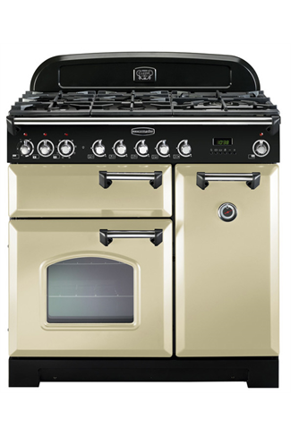 Rangemaster Classic Deluxe CDL90DFFCR/C 90cm Cream Dual Fuel Range Cooker