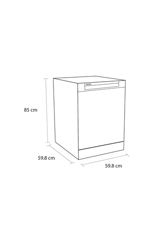 Sensis DWF0114FSDW White 14 Place Settings Dishwasher