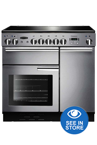 Rangemaster Professional Plus PROP90EISS/C 90cm Stainless Steel Electric Range Cooker with Induction Hob