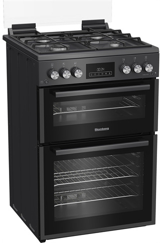 Blomberg GGRN655N 60cm Anthracite Double Oven Electric Cooker