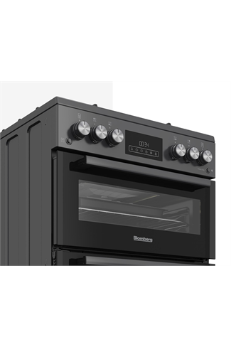 Blomberg GGRN655N 60cm Anthracite Double Oven Electric Cooker