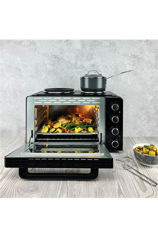 Hamilton Beach HB28HDB Mini Oven With Double Hotplate