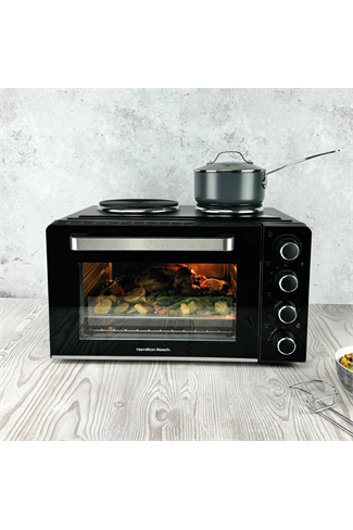 Hamilton Beach HB28HDB Mini Oven With Double Hotplate