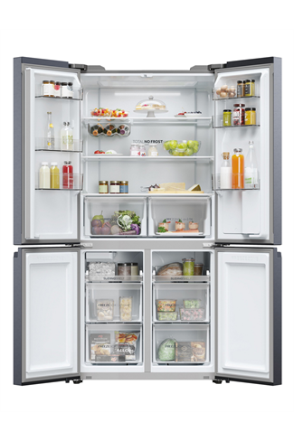 Haier HCR5919EHMB Brushed Black 528L Frost Free American Fridge Freezer