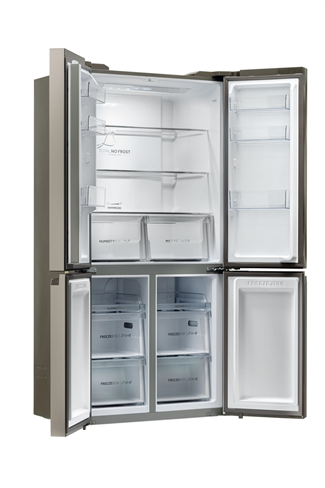 Haier HCR59F19ENMM 643L Platinum Inox American Fridge Freezer