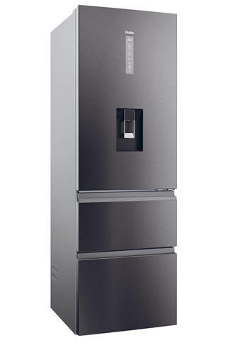 Haier HTW5618EWMP 60cm Dark Inox 60/40 Frost Free Fridge Freezer