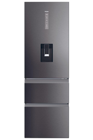 Haier HTW5618EWMP 60cm Dark Inox 60/40 Frost Free Fridge Freezer