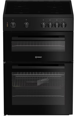 Indesit IT60V9KMBUK 60cm Black Twin Cavity Electric Cooker