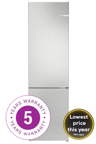 Bosch Series 4 KGN392LAFG Stainless Steel 60cm Frost Free Fridge Freezer 