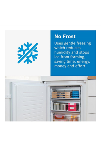 Bosch Series 2 KIN85NSE0G Integrated 54cm White 50/50 Frost Free Fridge Freezer 