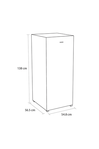 Sensis RFTLF01Z54EW 54.8cm White Tall Low Frost Freezer