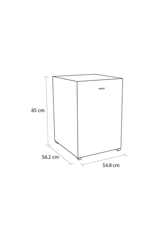 Sensis RFUCF01F54EW 54.8cm White Undercounter Fridge With Icebox