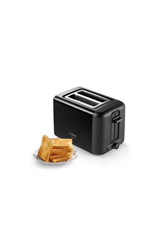 Bosch TAT3P423GB Black 2 Slice Toaster