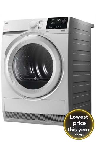 AEG TR718L2B White 8kg Heat Pump Tumble Dryer