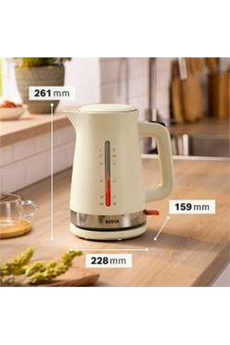 Bosch TWK4M227GB Cream 1.7L Jug Kettle