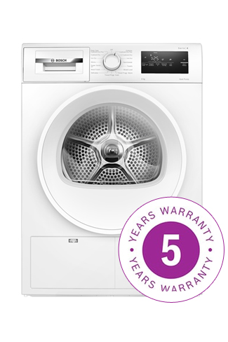 Bosch WTH85225GB White 8kg Heat Pump Tumble Dryer