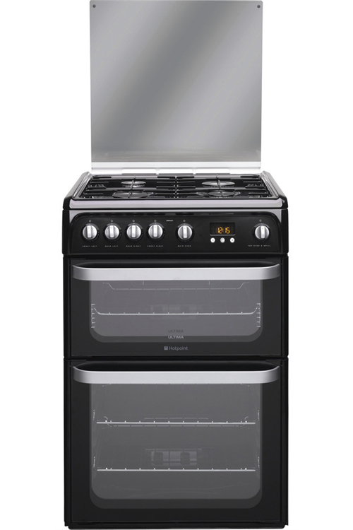 black double oven cooker